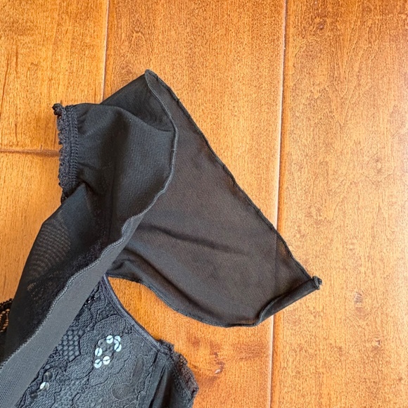 The Escanté Collection Vintage Black Lace Garter Bustier Lingerie Top Size M - Picture 6 of 12